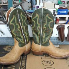 Cowboy Boots-Before Zippers Installed